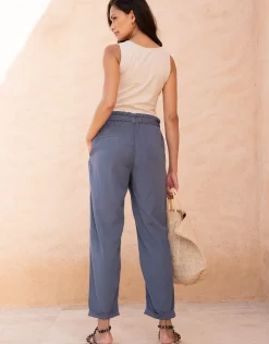 Flash Sale Seraphine Isaiah | Cotton-Blend Under Bump Maternity Chinos