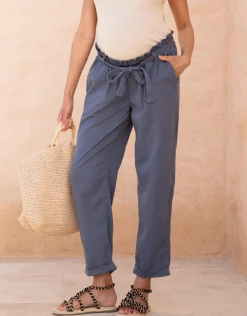 Flash Sale Seraphine Isaiah | Cotton-Blend Under Bump Maternity Chinos