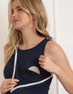Hot Seraphine Janna | Jersey Bodycon Maternity-To-Nursing Dress With Built-In Bra
