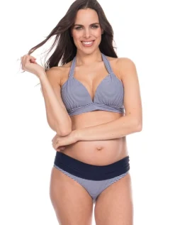 Clearance Seraphine Jessica | Adjustable Nautical Stripe Maternity Bikini