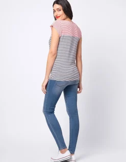 Best Seraphine Juno | Double Stripe Maternity & Nursing Top