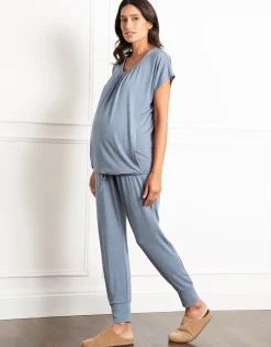 Online Seraphine Karen | 2-Piece Short Sleeve Maternity & Nursing Loungewear
