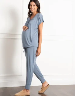 Online Seraphine Karen | 2-Piece Short Sleeve Maternity & Nursing Loungewear