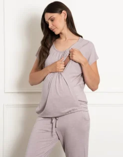 Best Seraphine Karen | 2-Piece Short Sleeve Maternity & Nursing Loungewear