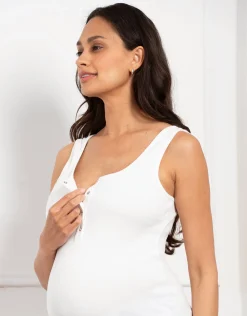 Best Sale Seraphine Kase | Woven Shorts & Vest Pyjama Maternity-To-Nursing Set
