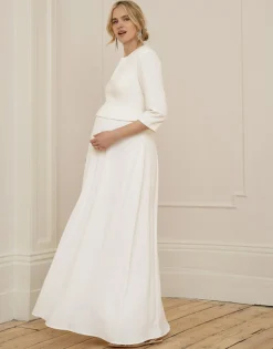 Flash Sale Seraphine Katharina | Ivory Cropped Maternity Jacket