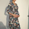Online Seraphine Keeva | Animal Print Jersey Maternity & Nursing Dress