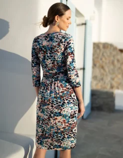 Online Seraphine Keeva | Animal Print Jersey Maternity & Nursing Dress