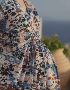 Online Seraphine Keeva | Animal Print Jersey Maternity & Nursing Dress