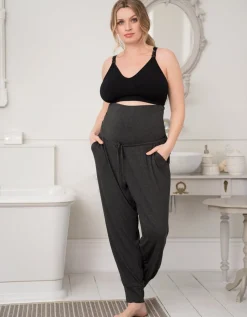 Flash Sale Seraphine Keri | Twin Pack Curve Maternity Lounge Pants - Black & Grey