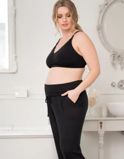 Flash Sale Seraphine Keri | Twin Pack Curve Maternity Lounge Pants - Black & Grey