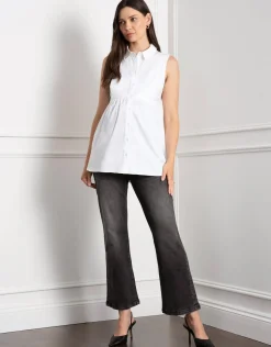 Best Sale Seraphine Kerryn | Knit Maternity & Nursing Sweater with Woven Shirt
