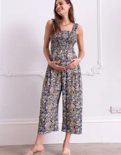 Best Sale Seraphine Kingsley | Shirred Bodice Maternity-To-Nursing Jumpsuit