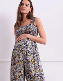 Best Sale Seraphine Kingsley | Shirred Bodice Maternity-To-Nursing Jumpsuit