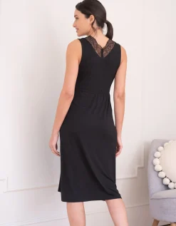 Online Seraphine Kylee | Lace Trim Crossover Maternity-To-Nursing Nightie