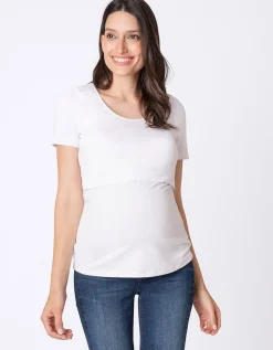 Cheap Seraphine Laina | Twin Pack Maternity & Nursing T-Shirts u2013 Black & White