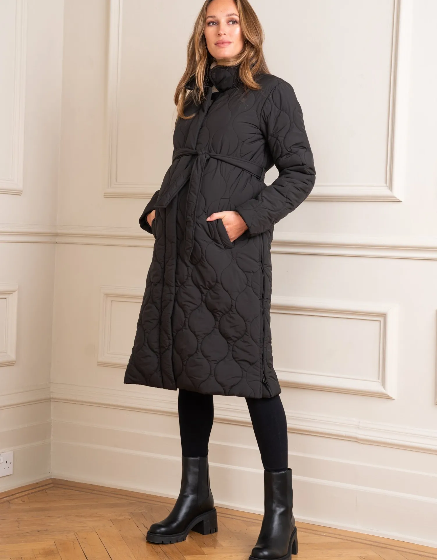 Shop Seraphine Laurie | Quilted 3 in 1 Maternity & Babywearing Coat