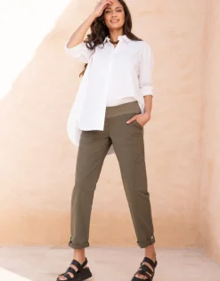 Shop Seraphine Ledger | Under Bump Cargo-Style Maternity Pants