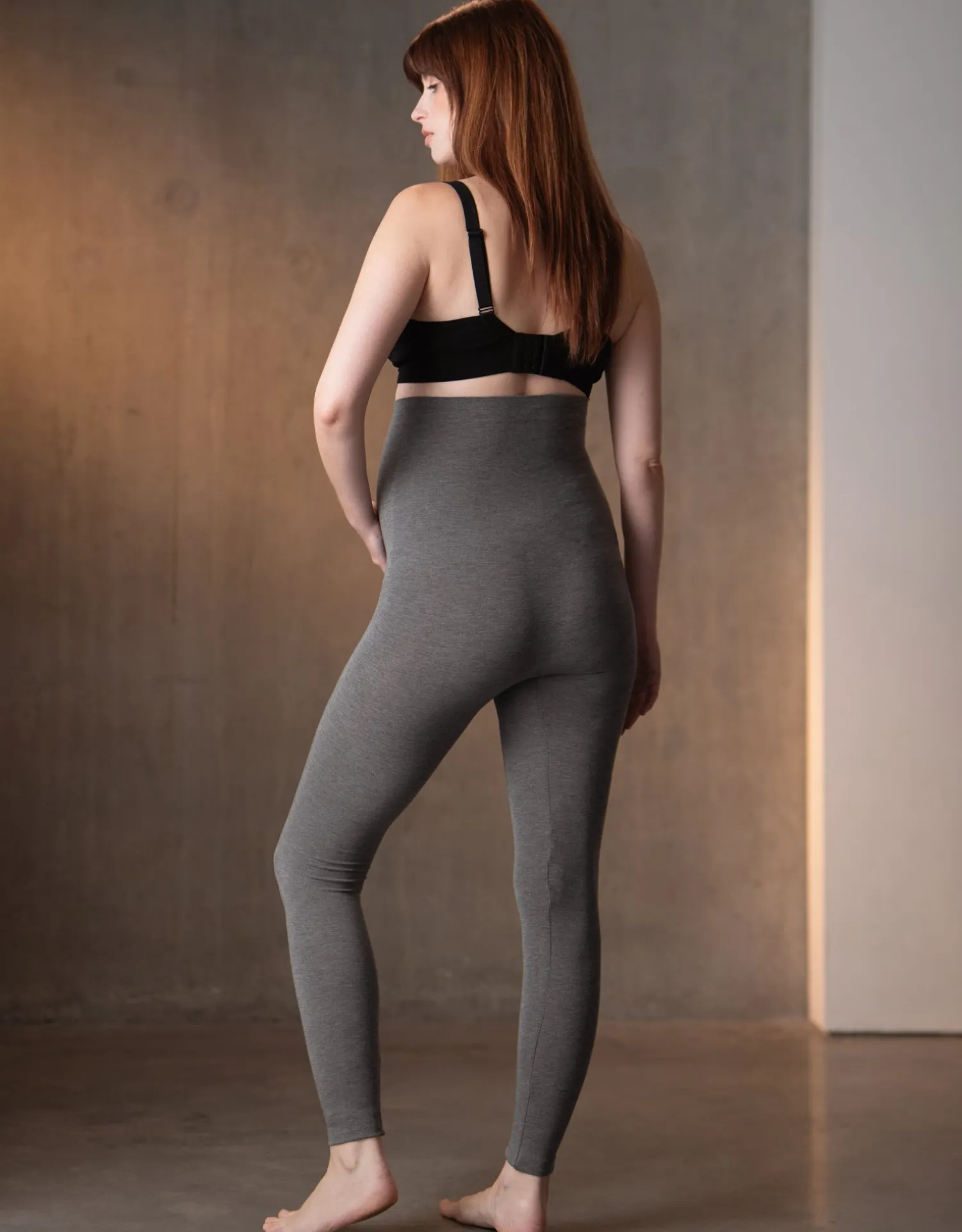 Shop Seraphine Leggings | Twin Pack Bamboo Maternity Leggings u2013 Black & Grey