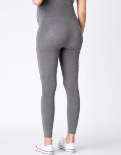 Shop Seraphine Leggings | Twin Pack Bamboo Maternity Leggings u2013 Black & Grey