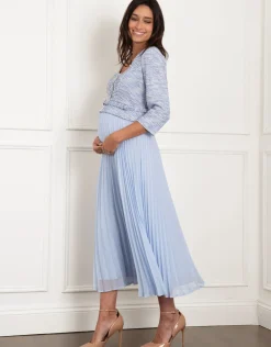 Store Seraphine Liara | Midi Length Jacket-Style Maternity-To-Nursing Dress