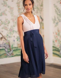 Cheap Seraphine Livern | Pleated Detail Maternity & Nursing Dress