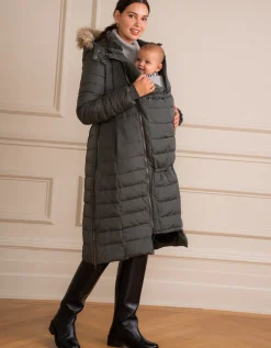 Best Sale Seraphine Liz | Long Down Khaki 3 in 1 Maternity & Babywearing Coat