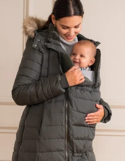 Best Sale Seraphine Liz | Long Down Khaki 3 in 1 Maternity & Babywearing Coat