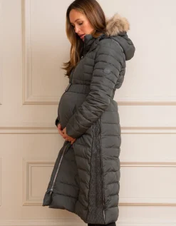 Best Sale Seraphine Liz | Long Down Khaki 3 in 1 Maternity & Babywearing Coat