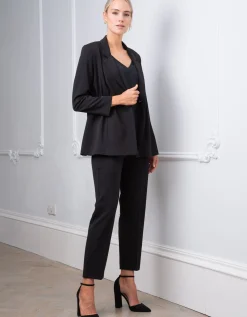 New Seraphine Luisa | Tapered Black Post Maternity Shaping Pants