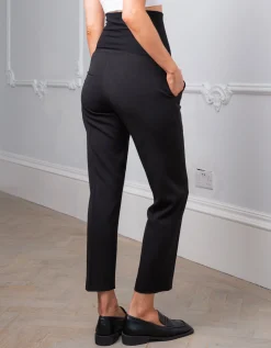 New Seraphine Luisa | Tapered Black Post Maternity Shaping Pants
