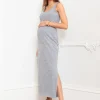Shop Seraphine Luisana | Jersey Scoop Neck Bodycon-Style Maxi Maternity and Nursing Dress