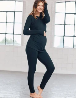 Online Seraphine Lyra | Black Thermal Maternity Leggings
