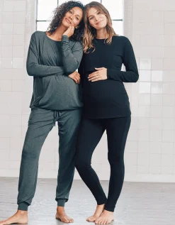 Online Seraphine Lyra | Black Thermal Maternity Leggings