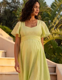 Clearance Seraphine Maia | Cotton Broderie Maternity & Nursing Dress