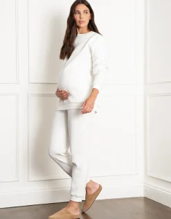 Clearance Seraphine Mairead | Fleece-Back Maternity Joggers