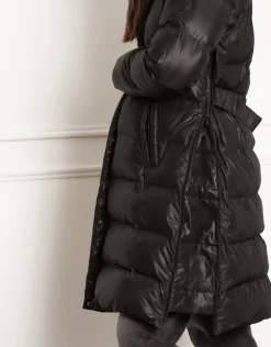 Cheap Seraphine Malika | Shiny Puffer Maternity Coat with Faux-Fur Trim