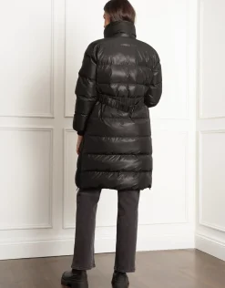 Cheap Seraphine Malika | Shiny Puffer Maternity Coat with Faux-Fur Trim