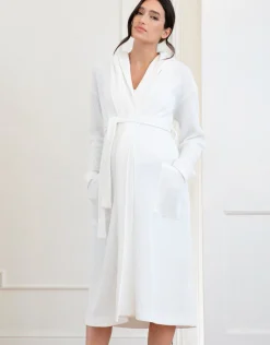 Online Seraphine Marquesa | Cotton Hooded Waffle Maternity-To-Nursing Dressing Gown