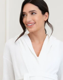 Online Seraphine Marquesa | Cotton Hooded Waffle Maternity-To-Nursing Dressing Gown