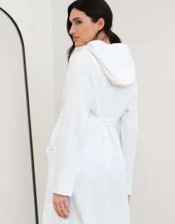 Online Seraphine Marquesa | Cotton Hooded Waffle Maternity-To-Nursing Dressing Gown