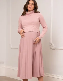 Best Sale Seraphine Marvella |  Pleated Maternity & Nursing Dress