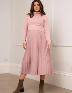 Best Sale Seraphine Marvella |  Pleated Maternity & Nursing Dress