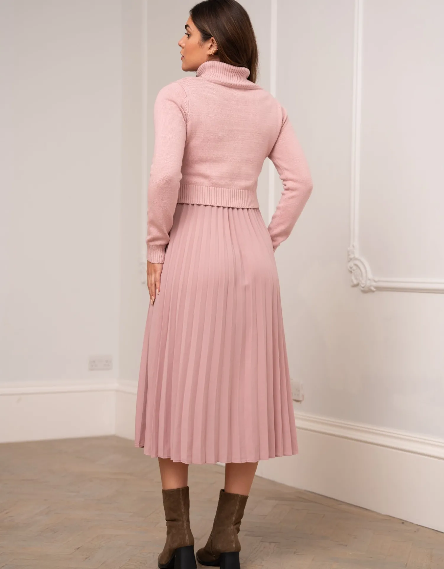 Best Sale Seraphine Marvella | Pleated Maternity & Nursing Dress