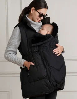 New Seraphine Melia | Black 3 in 1 Maternity & Babywearing Vest
