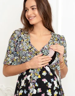 Sale Seraphine Mercie | Tie Front Maternity-To-Nursing Dress