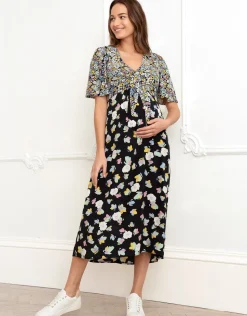 Sale Seraphine Mercie | Tie Front Maternity-To-Nursing Dress