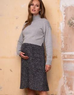 Store Seraphine Mitsy | Grey 2 in 1 Maternity & Nursing Dress