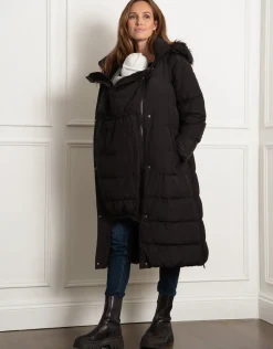 Sale Seraphine Monika | Belted Maternity & Babywearing Puffer Coat