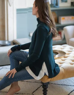 Outlet Seraphine Morrigan | Forest Green 2 in 1 Maternity & Nursing Sweater